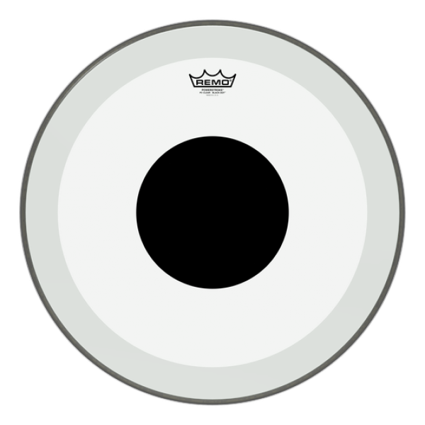 Remo 20'' Powerstroke 3 Clear Black Dot Bass Drum